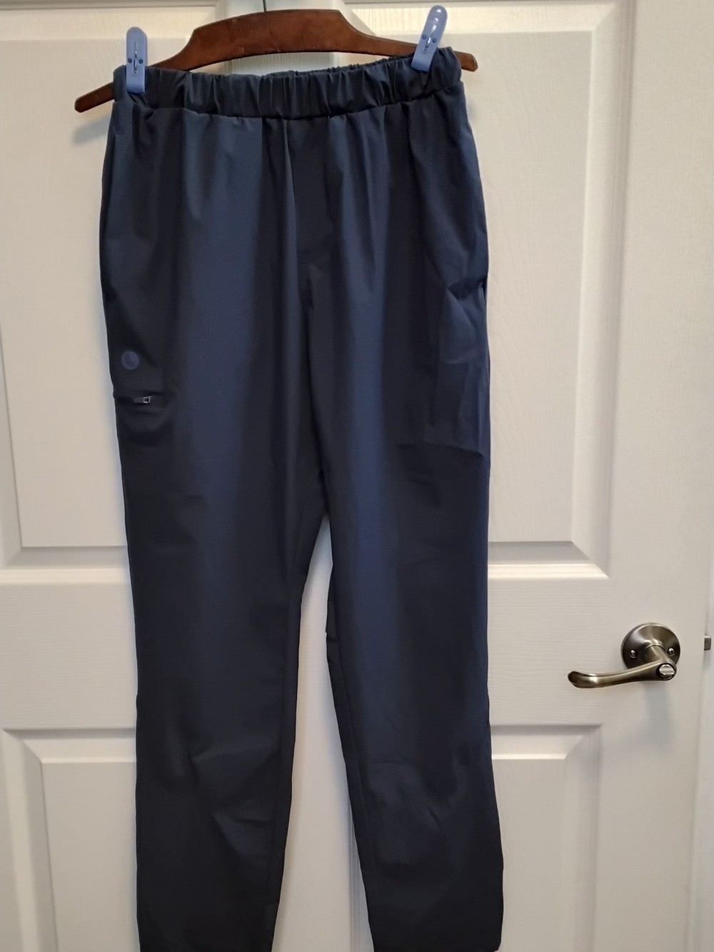 Lole Navy Elastic-Waist Nylon Performance‎ Pants